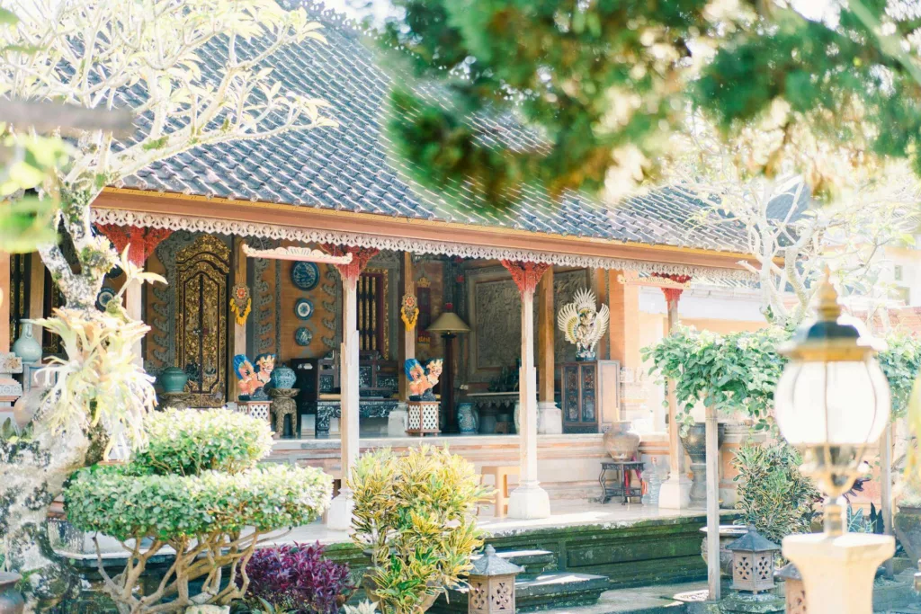 Rumah tradisional Bali.