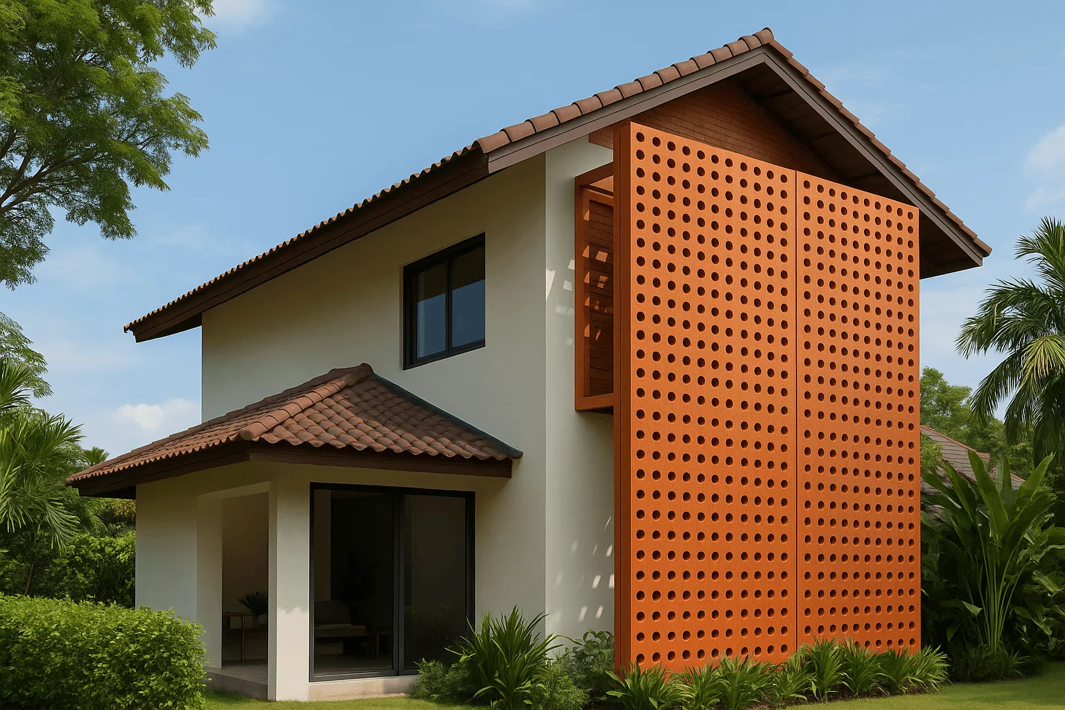 Contoh secondary skin di rumah.